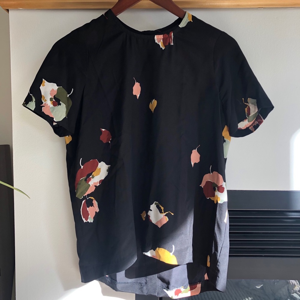 Madewell button back top | XXS